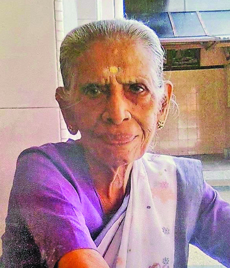 Madam Kanagambigai Kandiah wife of the late Amblavanar